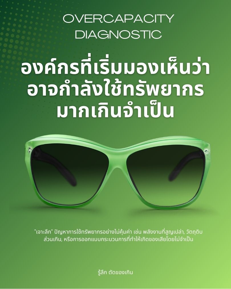 Package 2: “รู้ลึก ตัดของเกิน” – Overcapacity Diagnostic